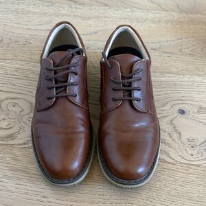 Boys Brown Lace-Up Oxford dress shoe - little boys size 2
